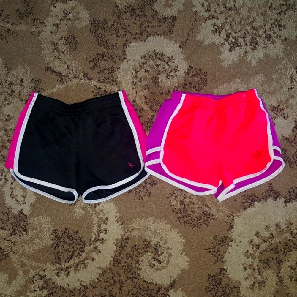 (2) piece girls active shorts sz 6-6x